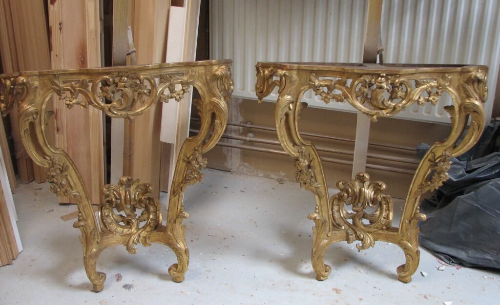 Rambouillet — Console dorée — photo 6